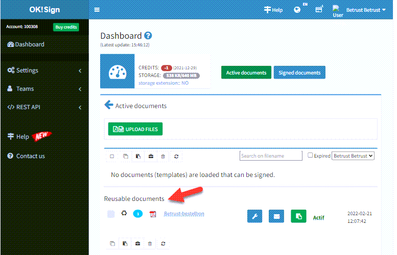 Make document reusable in your OK!Sign account (part 2)