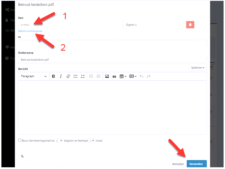 Add contact in your OK!Sign account (part 6)