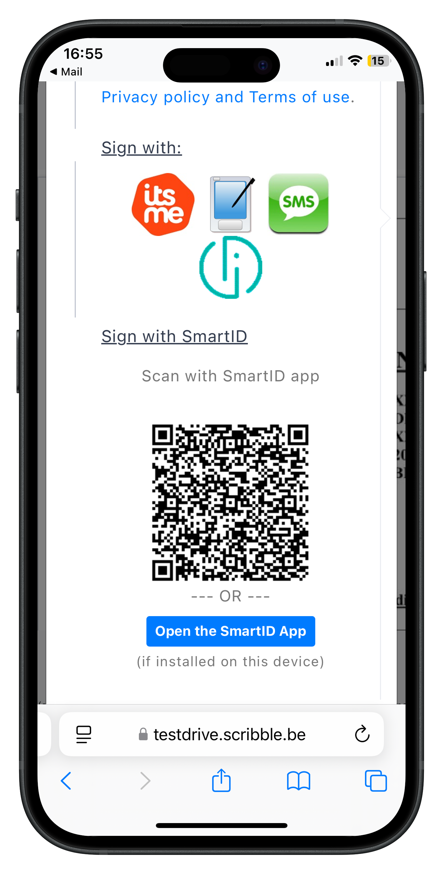 Signer un document avec Smart-ID dans votre compte OKSign