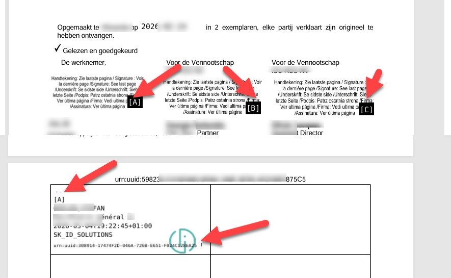 Placer une signature dans un document avec le service Smart-ID eSign.