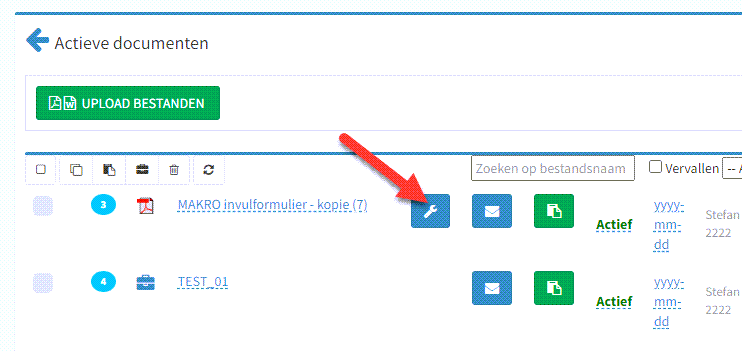 Wijzig ondertekening opties van een document in uw OKSign account