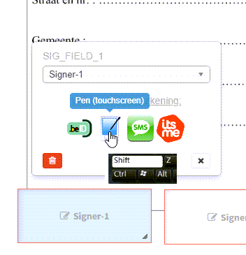 Wijzig ondertekening opties van een document in uw OKSign account